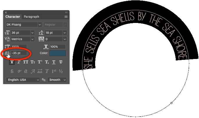 How To Draw Text Along A Path Or Shape In Photoshop Photoshop For 